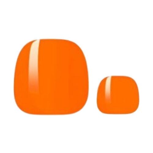 Amused Neon Orange Fuesse Uv Nagelfolien