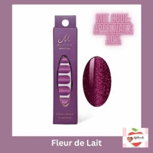 Nagelstudio 4 Manifix Sommerfarbe Vorstellung am Dienstag Fleur de Lait – Wunderschoene UV Nagelfolie in Lila mit Glitzer