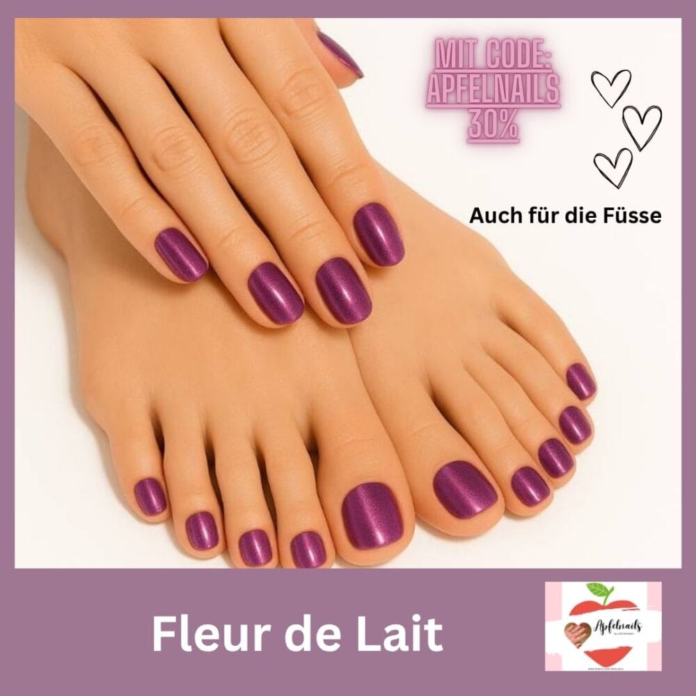 Manifix Sommerfarbe Vorstellung am Dienstag: Fleur de Lait – Wunderschöne UV Nagelfolie in Lila mit Glitzer 3 Vorstellung am Dienstag Fleur de Lait – Wunderschoene UV Nagelfolie in Lila mit Glitzer3