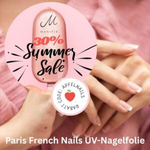 Perfekte Sommer Naegel im French Stil