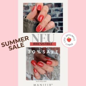 Nagel Klebefolien 3 Strahlende Sommer Gelnaegel in Rot