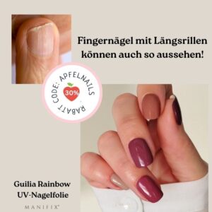 Fingernägel 3 Fingernaegel mit Laengsrillen