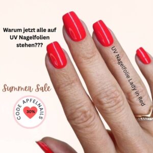 Nagelfolie 5 Naegel einfaches Design