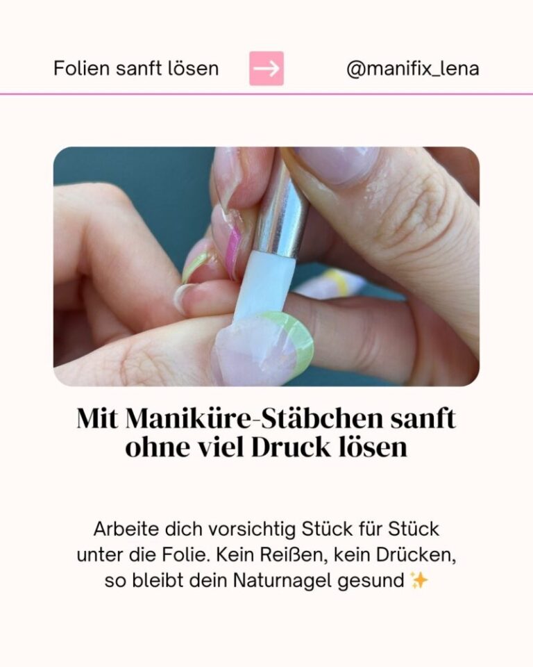 UV Nagelfolien entfernen ohne den Nagel zu schädigen 2 Warum das Manifix Remover Set