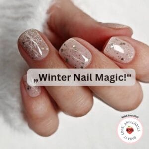 Winter Nägel mit Schneeflocken Die schönsten Nail-Art Trends für die kalte Jahreszeit