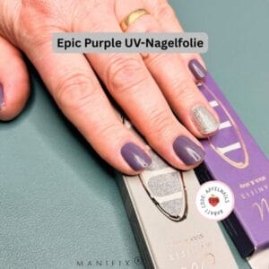 Nägel selber machen 18 Pastell Lila Nägel mit Glitzer