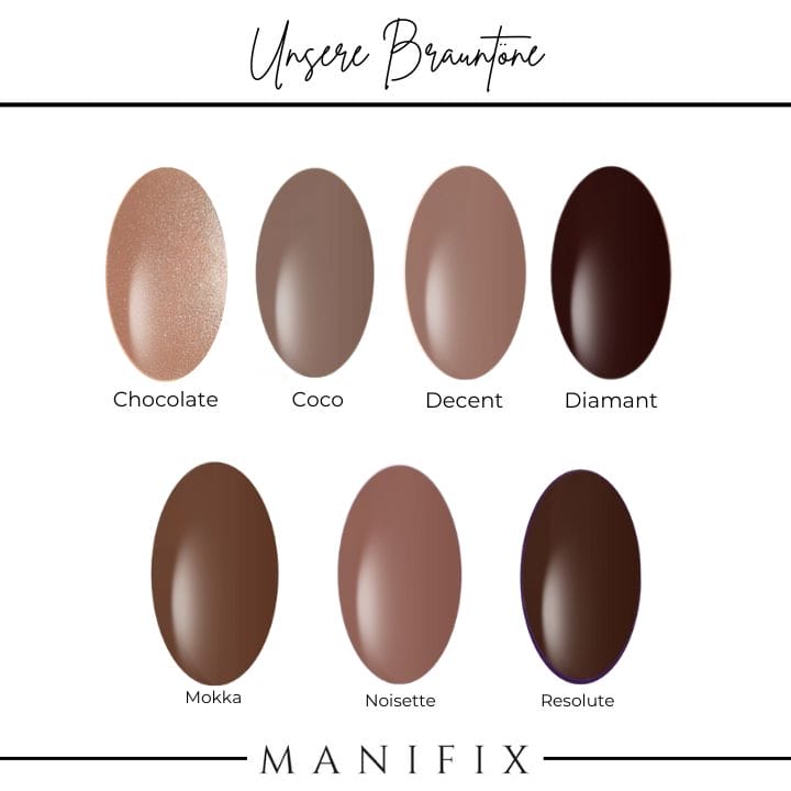 Farbvergleiche - Brauntöne