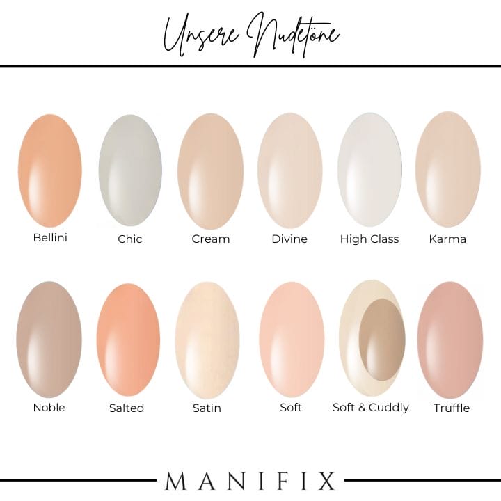 Farbvergleiche - Nudetöne