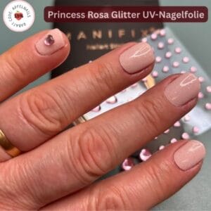 Gel Nägel Rosa mit Glitzer
