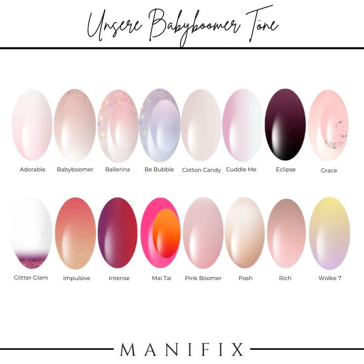 Farbvergleiche - Babyboomertöne