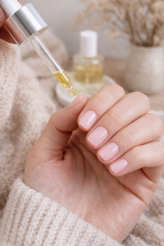 Skandi-Maniküre 2026 Warum superkurze Nägel mit UV Nagelfolien jetzt im Trend sind 3