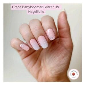 Weiße Nägel mit Glitzer im Ballerina-Style – Moderne Naildesign-Inspiration