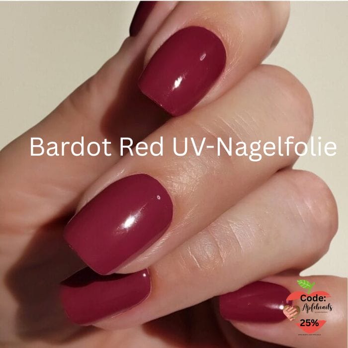 Bordeaux rote Nägel mit Glitzer 2026 Die angesagtesten Trends & Designs