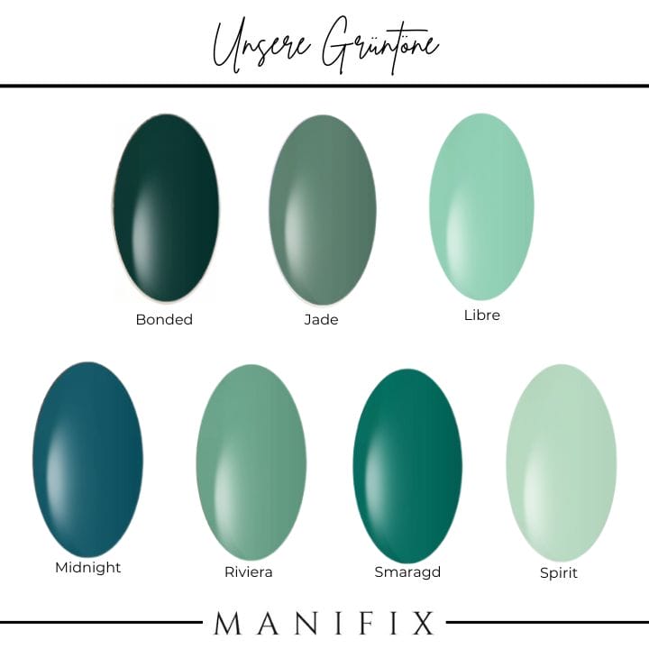 Farbvergleich - Grüntöne